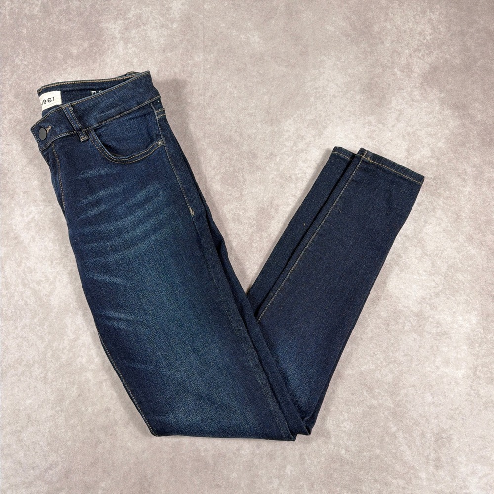 DL1961 Florence‎ Instasculpt Skinny Jeans Crux Dark Indigo Wash Size 26 Denim